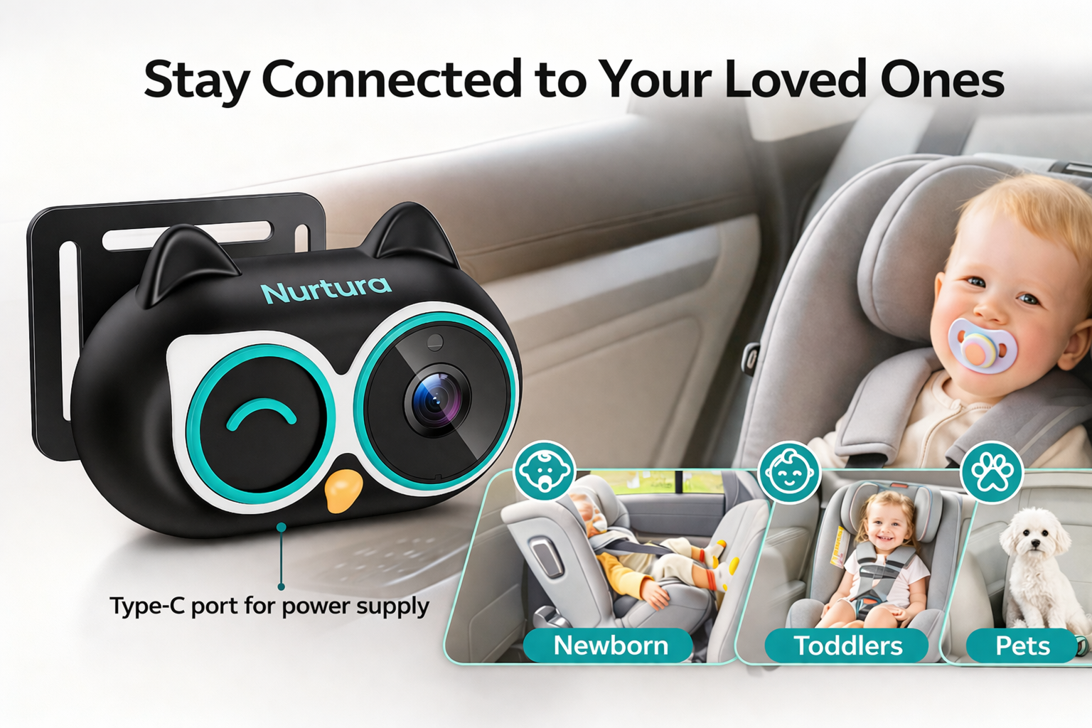 Backseat Baby Monitor Camera