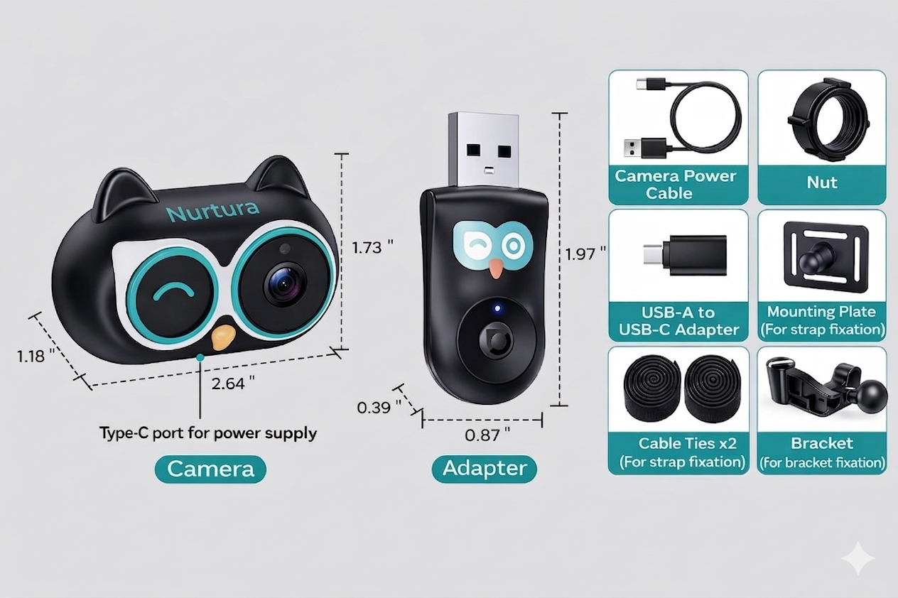 Backseat Baby Monitor Camera